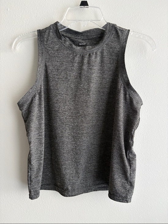 Quince Tops - Quince Heather Charcoal Gray Sleeveless Athletic Tank